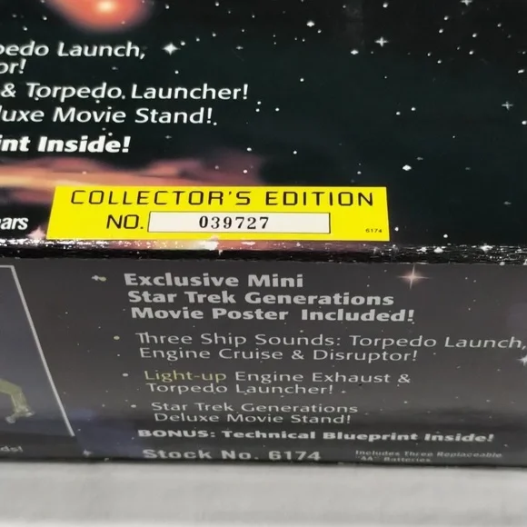 Star Trek Generations Klingon Birds-Of-Prey Playmates 6174 1994 Vintage Sealed - Picture 5 of 6